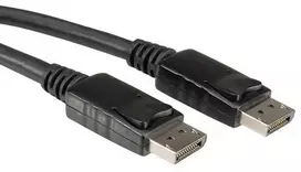 ROLINE DisplayPort kabelis, DP M - DP M 3 m, 3 m, DisplayPort, DisplayPort, kištukas, kištukas, juodas