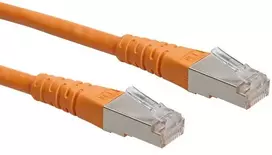 ROLINE S/FTP (PiMF) jungiamasis laidas, Cat.6, oranžinis 0,3 m, 0,3 m, Cat6, S/FTP (S-STP), RJ-45, RJ-45, oranžinis