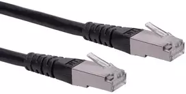 ROLINE S/FTP (PiMF) tinklo kabelis, Cat.6, juodas 10,0 m, 10 m, Cat6, S/FTP (S-STP), RJ-45, RJ-45, juodas