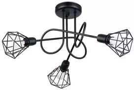 Lubinis šviestuvas Sollux Lighting Šviestuvas ARTEMIS 3S juodas