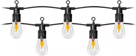 Solarna Saulės energija varoma girlianda 10 m, 10 x LED liepsnos