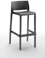 Home Decor Bica Garden baro kėdė Volga Stool 75 50x50x99cm pilka