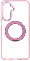 Dėklas Samsung A17 / A18 Frame Circle Stand suderinamas su MagSafe rausvas