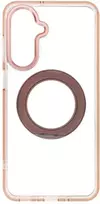 Samsung A17 / A18 Frame Circle Stand dėklas, suderinamas su MagSafe, auksinis