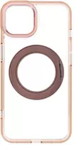 Oem dėklas iPhone 14 rėmelis su apskritu stovu, suderinamas su MagSafe, auksinis