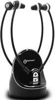 Geemarc Telecom CL7370-2 OPTI, laidinės ir belaidės, 100–16000 Hz, televizoriui, 55 g, ausinės, juodos
