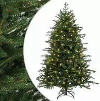 Dirbtinė Sulankstoma Kalėdų Eglutė 240 cm 300 LED Šilta balta