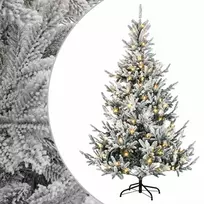 Dirbtinė Sulankstoma Kalėdų Eglutė 210 cm 300 LED Šilta balta