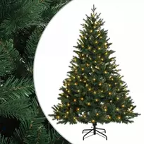 Dirbtinė Sulankstoma Kalėdų Eglutė 210 cm 300 LED Šilta balta