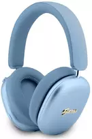 Ausinės „Over-ear“ Guess metalo efekto metalinis script logotipas „Bluetooth“ ENC mėlynos spalvos