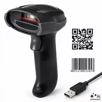 Qoltec Precyzyjny Skaner czytnik kodów kreskowych 1D 2D | QR | EAN | USB
