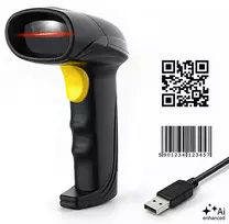 Qoltec Precyzyjny Skaner czytnik kodów kreskowych 1D 2D | QR | EAN | USB