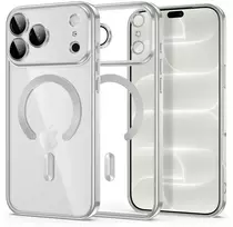Dėklas Tech-Protect MAGFLEX MagSafe iPhone 17 PRO / 18 PRO blizgus sidabrinis