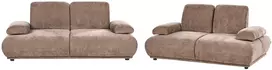 Sofa Beliani 5 vietų poilsio baldų komplektas NACKA, šenilinis audinys, rudas