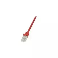 LogiLink CP1024U CAT 5e U/UTP Patch Laidas, 0,5 m, Raudonas, RJ45, Snagless