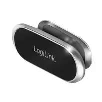 LogiLink Magnetinis laikiklis telefonui automobilio ventiliacijos grotelėms, sidabrinis – 360° sukimasis, neodimio magnetai, universalus