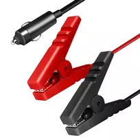LogiLink CP0400 12V nuolatinės srovės maitinimo adapterio laidas su cigarečių degiklio kištuku ir krokodilų spaustukais, 2m, 10A, juodas/raudonas
