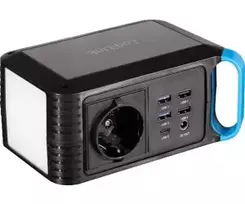 LogiLink PPS0080 nešiojama elektrinė stotelė 80W, 256Wh LiFePO4 su 60W USB-C PD, gryno sinusoidės AC