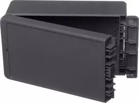 BOPLA Bocube sieninis korpusas, ABS, grafito pilkos spalvos (RAL 7024), 231 x 125 x 90 mm 96035234