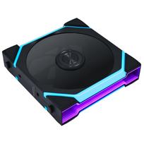 Lian Li UNI FAN SL FLEX Wireless PWM kompiuterio korpuso aušintuvas, ARGB, Infinity Mirror, 120 mm, juodos spalvos
