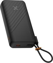 Xtorm XG2E30W201C nešiojamas įkroviklis, 30 W, 20 000 mAh, su įmontuotu laidu, juodas