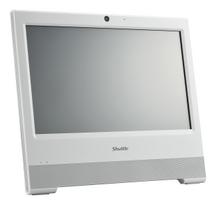 Shuttle XPC AIO barebone X50N su 15,6 colio jutikliniu ekranu, Intel N150, baltos spalvos