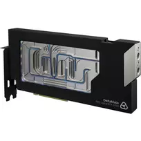 Thermal Grizzly DeltaMate GPU vandens blokas ROG Astral RTX 5090 plokštei, juodas/sidabrinis