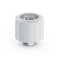 Bitspower Artemis BPM-ATCPF-CC3-SL tiesi jungtis su G1/4 išoriniu sriegiu 16/10 mm vamzdeliui, sidabrinė, apdorota smėliasrove