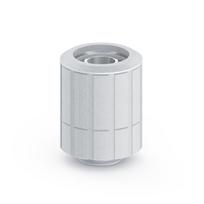 Bitspower Artemis BPM-ATRCPF-CC3-SL tiesi sukama jungtis su G1/4 išoriniu sriegiu 16/10 mm vamzdeliui, sidabrinė, apdorota smėliasrove