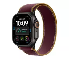 Apple Watch Ultra 4 išmanusis laikrodis, GPS + Cellular, 49 mm, juodas, Trail Loop bordo, M/L