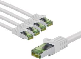 Goobay 69780 CAT 8.1 Ethernet laidas su GHMT sertifikatu, S/FTP (PiMF), 5 m, baltas (5 vnt.)