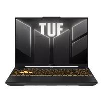 ASUS TUF Gaming F16 FX607VJR-TU305W nešiojamas kompiuteris, Intel Core 5 205H, 16GB DDR5, 512GB SSD, GeForce RTX 3050 6GB, Windows 11 Home, klaviatūra US International, pilkas