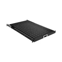EFB Elektronik 691651ATS.12 ištraukiama lentyna 19″ spintai, 1U, giliai juodos spalvos RAL 9005