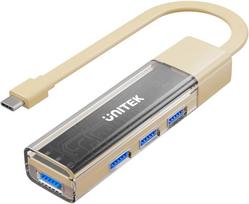Unitek H1319ACL01 USB-C / USB-A šakotuvas dvikryptis, 5Gbps, kreminis