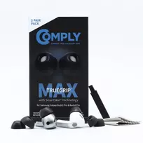 Comply MAX ausinių antgaliai, skirti Galaxy Buds3 Pro, juodi, mažo dydžio (S)
