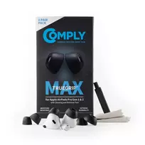Comply MAX ausinių kamštukai, skirti AirPods Pro, juodi, L dydžio