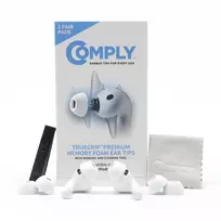 Comply ausinių kamštukai, skirti Apple AirPods Pro 3, balti, L dydžio