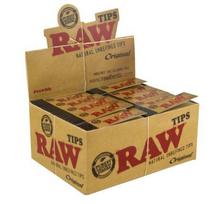 RAW Original Tips nebalinti filtrai, 50 vnt. dėžutėje