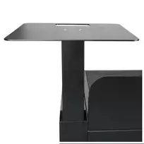 DNA Professional DJ BOOTH BK - DJ pultas su apšviesta RGB LED plokštele (juodos spalvos)