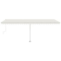 vidaXL Pastatoma automatinė markizė, kreminės spalvos, 600x300cm