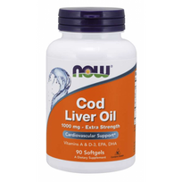Now Foods Cod Liver Oil 1000 mg 90 softgels