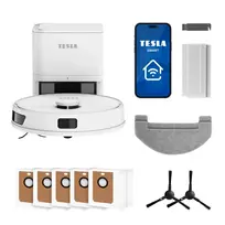 Tesla RoboStar iQ660 Plus Robot Vacuum Cleaner with LiDAR Navigation, Mopping Function and Charging Station, White