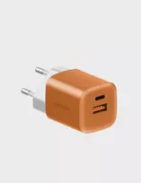 ENERGEA Ampcharge GaN35 USB-C/USB-A PD/PPS/QC3.0 35W Wall Charger Orange