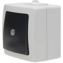 Kopp 566356003 šviesos jungiklis, termoplastikas, juodai pilkas