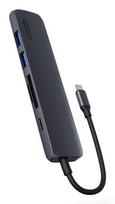 Epico 6in1 Alu Hub 8K USB-C jungčių šakotuvas, dangaus mėlynos spalvos