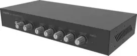 Vision Profesionalus skaitmeninis garso maišytuvas-stiprintuvas - 2 x 50 W (RMS @ 8 omai) - RS-232 - Bluetooth (galima keisti, nustatytas PIN) - 4 x įėjimai, kiekvienas arba aukšto lygio, arba mikrofoninis (simetrinis su Trim reguliavimu ir išjungikliu