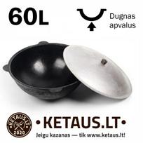 Uzbekiškas kazanas su dangčiu 60L iš Namangano