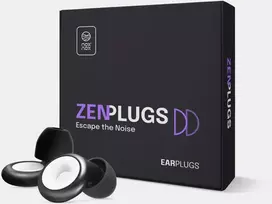 Ausų kamštukai miegui – iki 28 dB garso slopinimas, 4 antgalių dydžiai NOXNOX Zenplugs Juodi