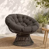 Papasan tipo pagalvė VIANEN 100% poliesteris Antracito