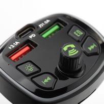 Transmitter for car Blue Star Wave L1 RGB Ambient light Type-C x1 USB x2 20W black